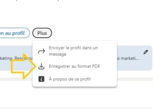 comment demander un pdf sur son compte linkedin